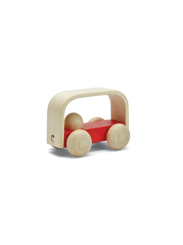 PlanToys Bus - Vroom - Duurzaam Hout - Auto Speelgoed - Educatief Speelgoed - Milieuvriendelijk