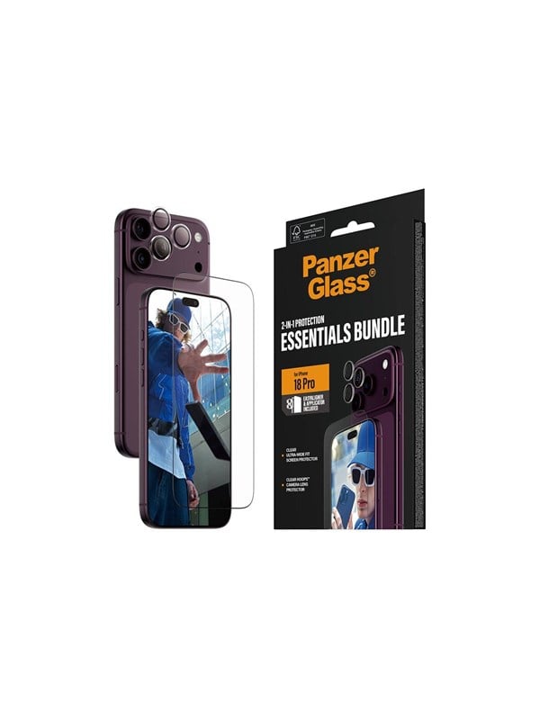PanzerGlass iPhone 18 Pro Max 2-in-1 Screenprotector + Camera Protector Bundel Transparant