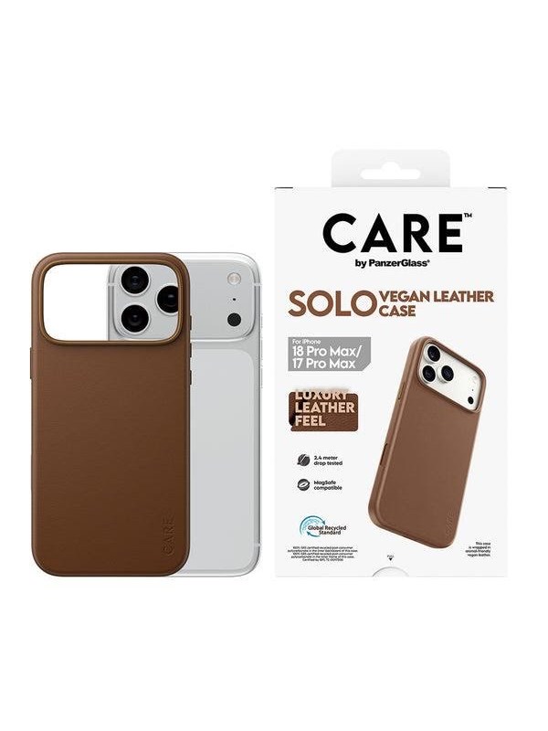 CARE by PanzerGlass Solo Case Brown w. MagSafe Apple iPhone 18 Pro Max | 17 Pro Max