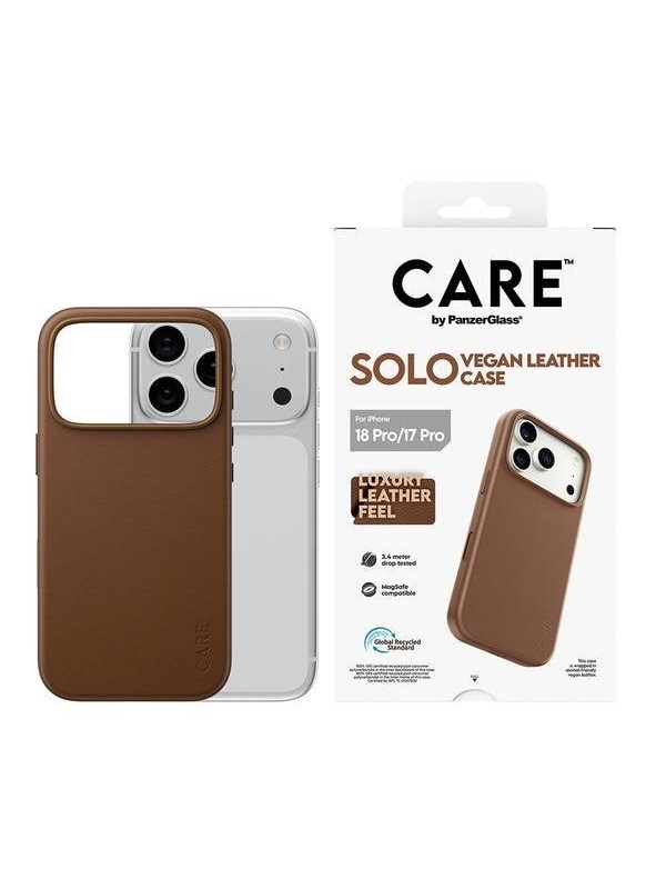 CARE by PanzerGlass Solo Case Brown w. MagSafe Apple iPhone 18 Pro | 17 Pro