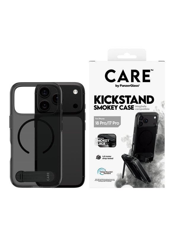 CARE Feature Case Smokey - Zwart Urban Explorer w. Kickstand and - Zwart Magsafe Apple iPhone 18 Pro
