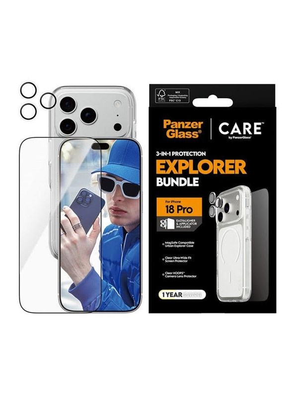 PanzerGlass CR74530 scherm- & rugbeschermer voor mobiele telefoons Achterkant/schermbeschermer Apple 3 stuk(s)