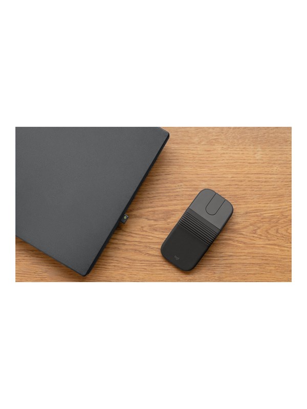 Logitech Mobi Fold for Business - mouse - Bluetooth 5.0 LE 2.4 GHz - graphite - Muis - Optisch - 4 knoppen - Zwart