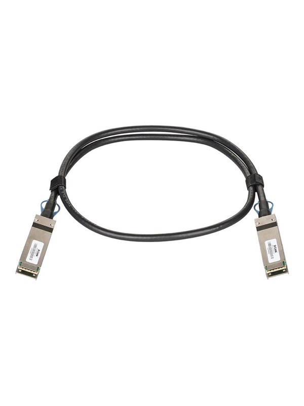 D-Link 100GBase direct attach cable - black - Zwart