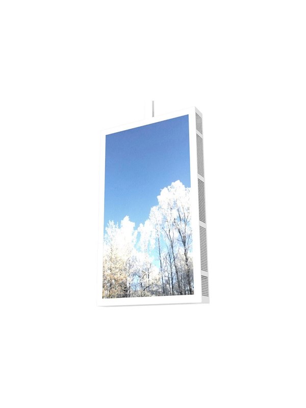 HI-ND mounting kit - portrait - for digital signage LCD panel - white - Max - recommended for 55"