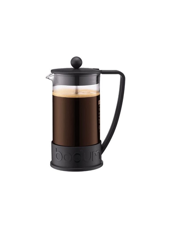 BODUM Brazil - french press - black - Size 16 x 10.6 cm - Height 22 cm - 1 L