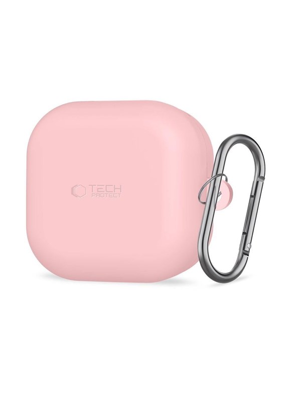Tech-Protect Silicone Hook Case for Samsung Galaxy Buds 4 / 4 Pro - Pink