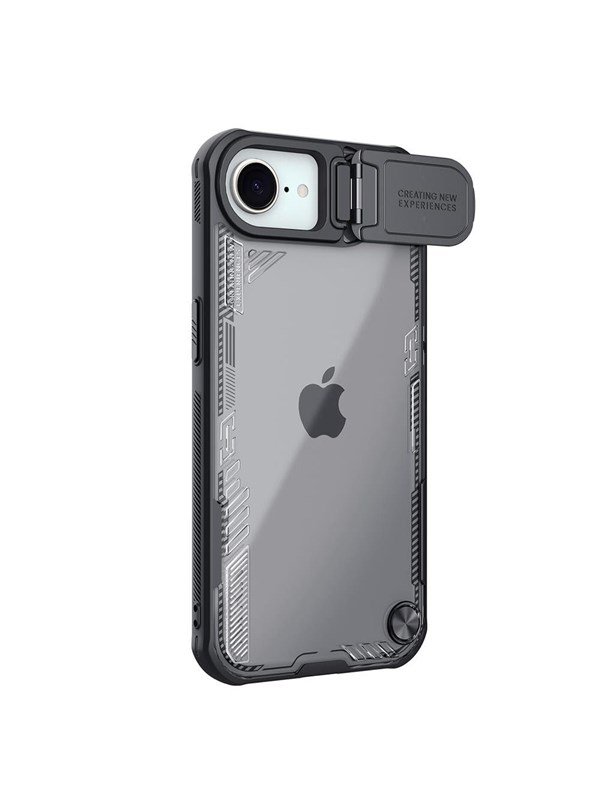Nillkin Iceblade Prop Case with Lens Cover and Stand for iPhone 16e / 17e - Black