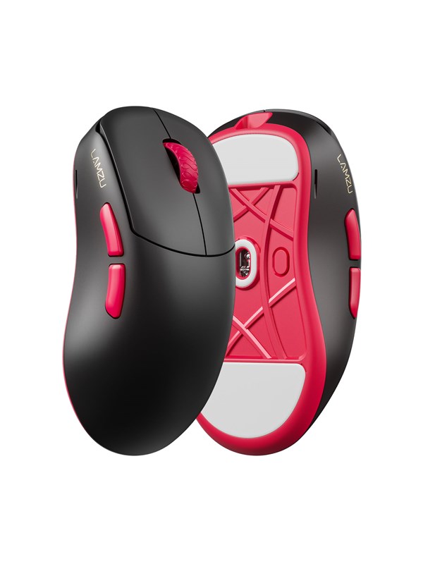 Lamzu Thorn V2 (Black/Red) - Gaming muis - Optisch - 5 knoppen - Zwart