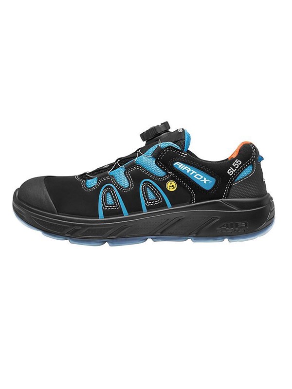 AIRTOX SL55 veiligheidsschoenen, ESD, UTURN, ademend, brede pasvorm, schokdempend, Maat 38