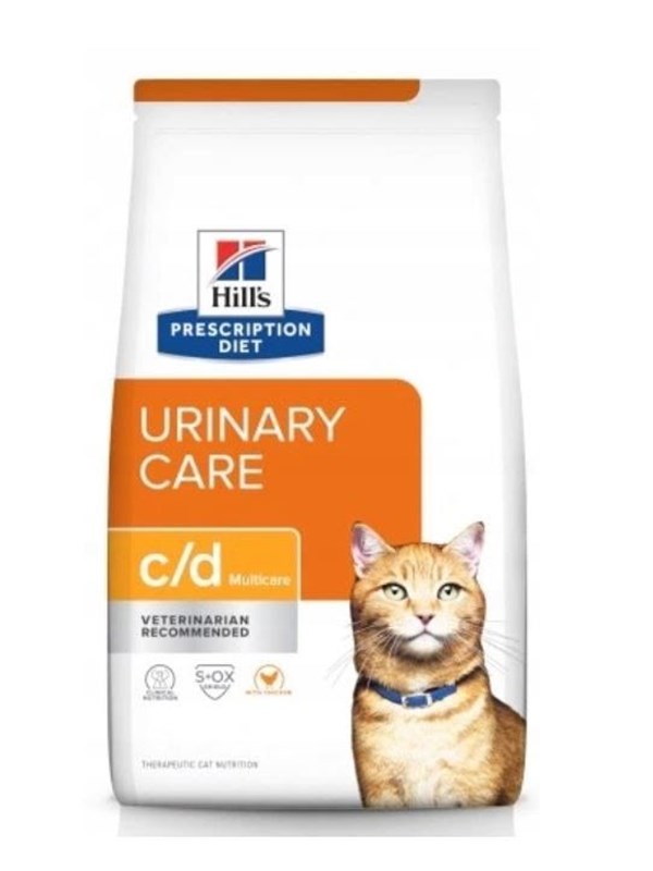 Hill's Prescription Diet c/d Multicare Urinary Care - Kattenvoer - Kip - 8 kg - Ondersteuning van de Urinewegen - Dieetvoeding voor Volwassen Katten
