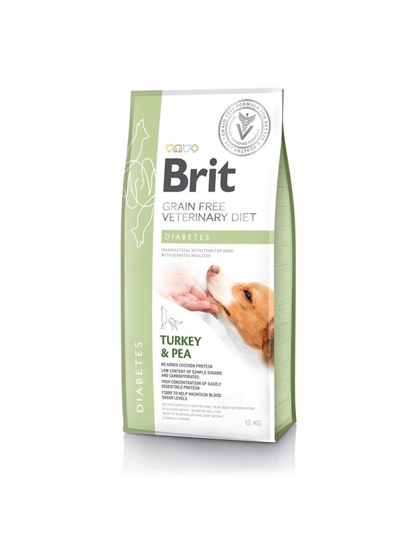 Brit GF Veterinary Diets - Droogvoer voor Honden - Diabetes - Graanvrij - 12 kg