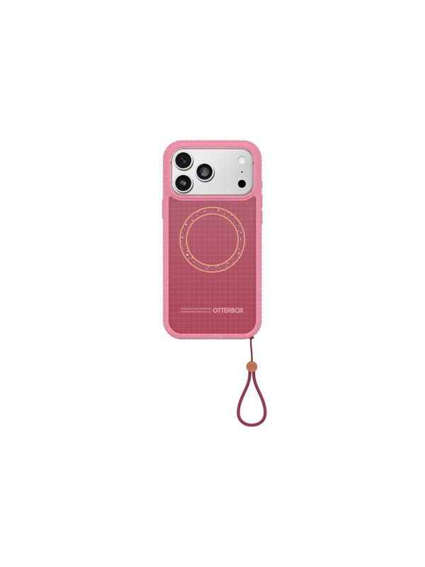 OtterBox Sole Series Hoesje Geschikt voor Apple iPhone 17 Pro Max | Back Cover | Compatibel met MagSafe | Met Draaglus | Gerecycled | Xtra Hot Roze