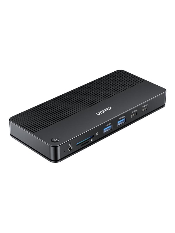 Unitek - docking station - USB-C - 2 x HDMI DP - 1GbE 2.5GbE