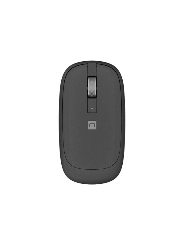 Natec Lark - mouse - 2.4 GHz Bluetooth 4.0 - anthracite - Muis - Blue optical - 3 knoppen - Zwart