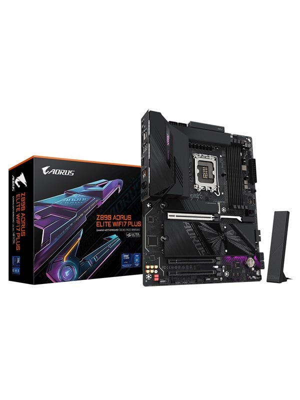 Gigabyte Z890 AORUS ELITE WIFI7 PLUS Moederbord - Intel Z890 - Intel LGA1851 - DDR5 RAM - ATX