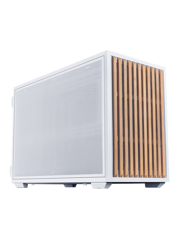 Lian Li Dan B4 Wood White - Case - Minitower - Wit