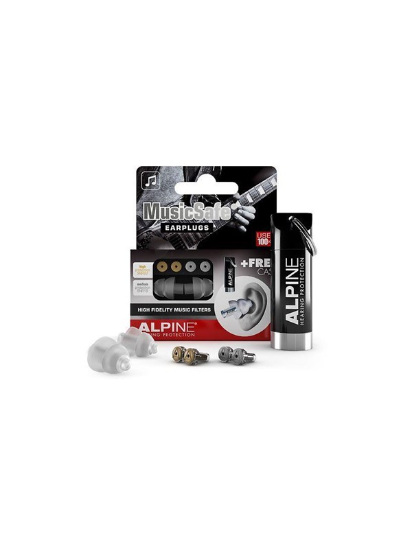 Alpine MusicSafe Classic oordoppen - Premium gehoorbescherming - Geschikt voor muziek, concerten en festivals - 2 sets verwisselbare filters 19dB/22dB - Transparant - 1 paar