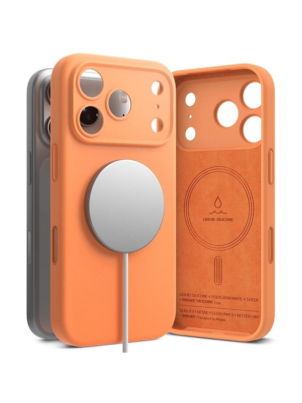 Ringke Siliconen Magnetische Magsafe Hoesje Voor Iphone 17 Pro Max Bescherming