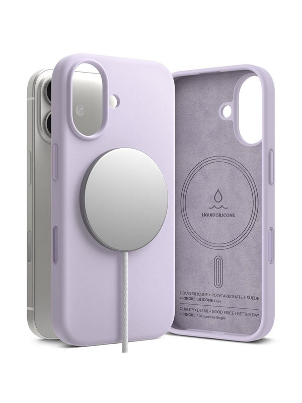 Ringke Silicone Magnetic MagSafe Case for iPhone 17 - Purple