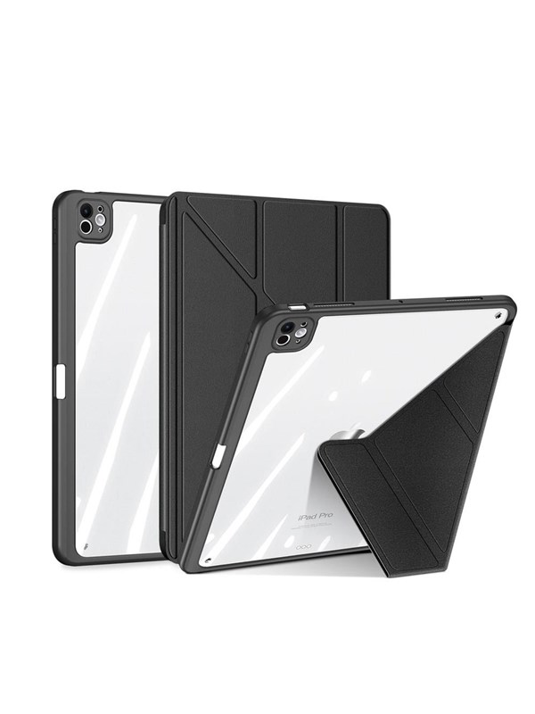 Dux Ducis - Hoes geschikt voor Apple iPad Pro 11 (2025) / Apple iPad Pro 11 (2024) - Magneet sluiting - Auto Sleep/Wake functie - Met Pencil houder - Zwart