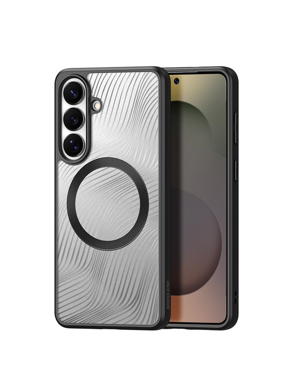 Dux Ducis Aimo Hoesje Geschikt voor Samsung Galaxy S26 Plus - Compatibel met MagSafe / Qi2 - Back Cover met Magneet - Matte Zwart