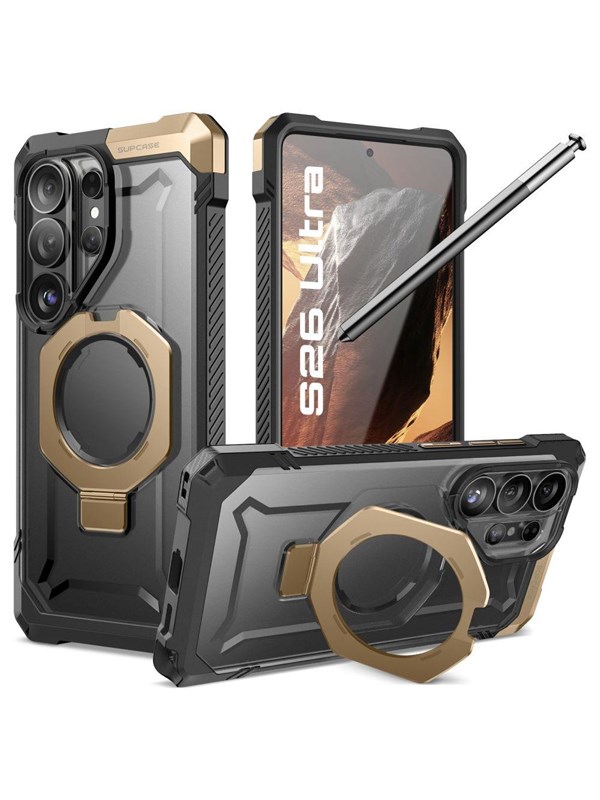 Supcase UB Grip hoesje geschikt voor Samsung Galaxy S26 Ultra - Geschikt voor MagSafe - Desert