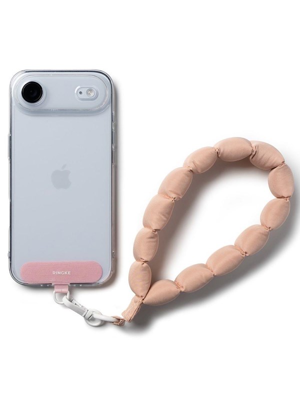 Ringke Holder & Puffer Hand Strap Phone Lanyard - Pink