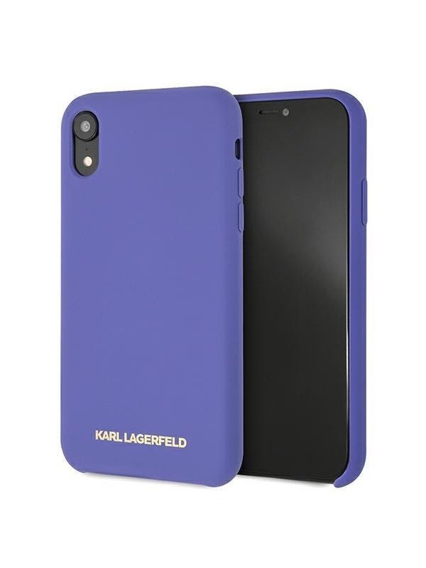 Karl Lagerfeld Silicone iPhone Xr Case - Purple