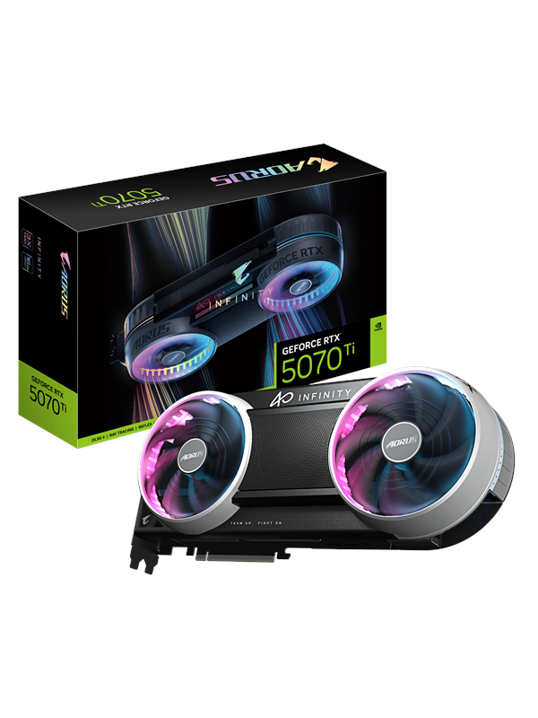 Gigabyte GeForce RTX 5070 Ti AORUS INFINITY - 16GB GDDR7 RAM - Grafische kaarten