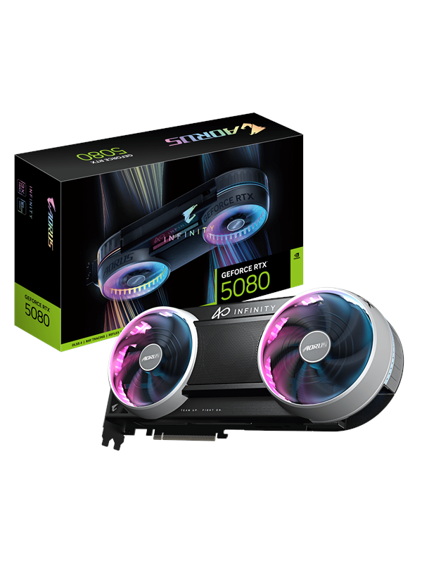 Gigabyte GeForce RTX 5080 AORUS INFINITY - 16GB GDDR7 RAM - Grafische kaarten
