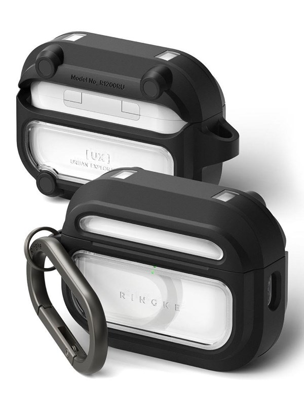 Ringke UX Magnetic Case for AirPods Pro 3 - Black and Clear