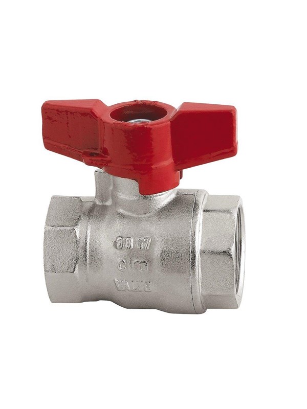 Cimberio RED6 kogelkraan mof/mof, 1/2"