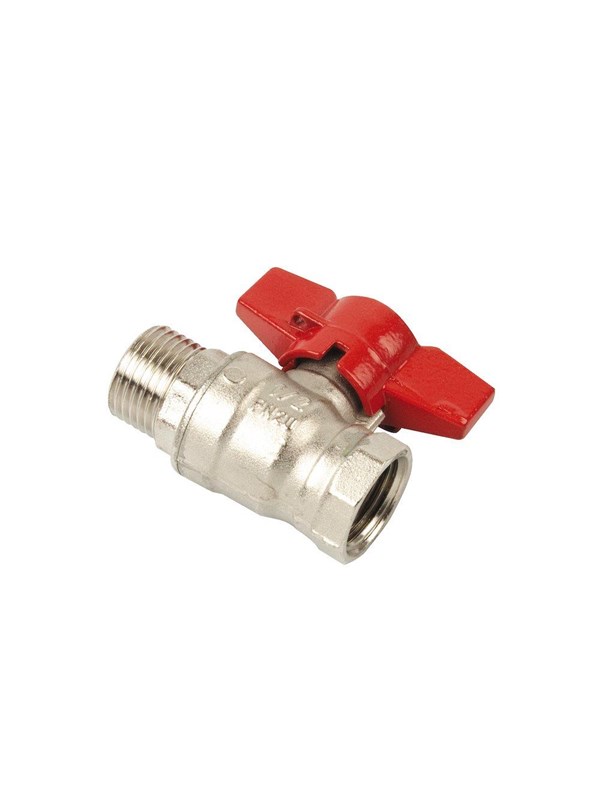 Cimberio RED6 kogelkraan mof/nippel, 1/2"