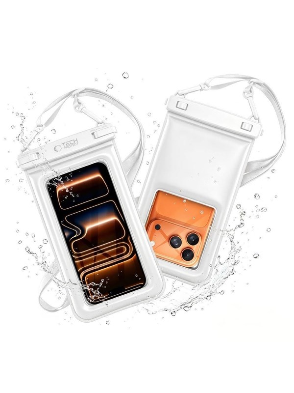 Tech-Protect UWC7 6.9" Waterproof Case - White