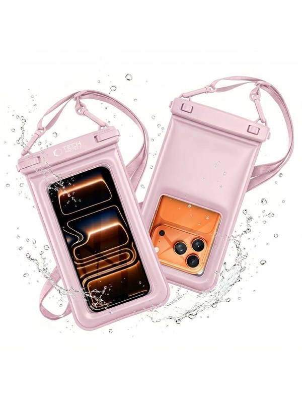 Tech-Protect UWC7 6.9" Waterproof Case - Pink