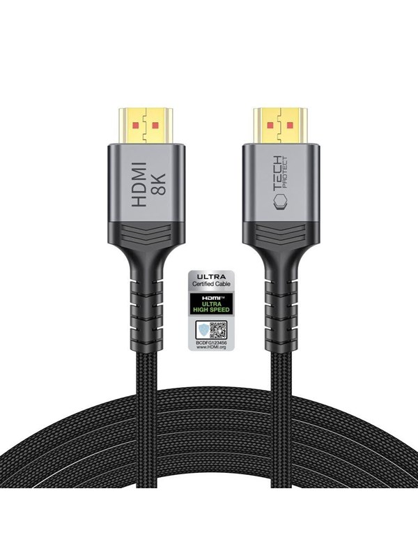 Tech-Protect UltraBoost HDMI 2.1 4K 120HZ / 8K 60HZ 300cm Cable - Black