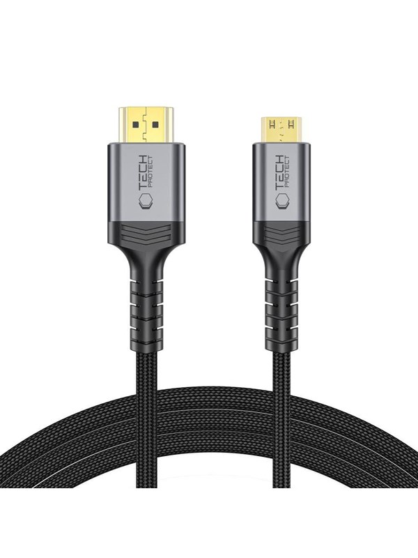 Tech-Protect UltraBoost Mini HDMI to HDMI 2.1 8K 60HZ 200cm Cable - Black