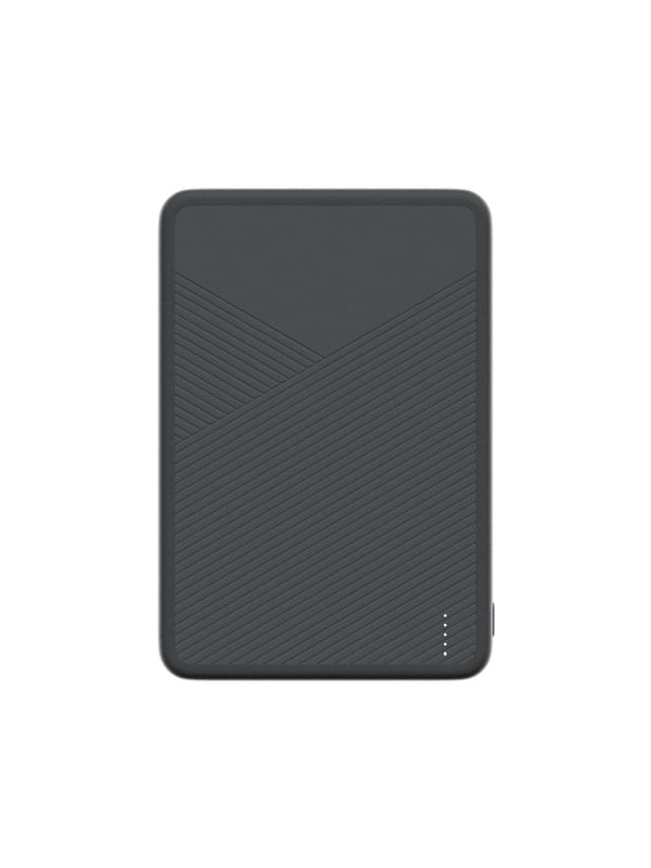 Twelve South PowerCapsule Powerbank – Qi2-gecertificeerd Magnetisch Draadloos Opladen tot 15W – Dubbele Output Draadloos en USB-C – 5000mAh Capaciteit - Zwart