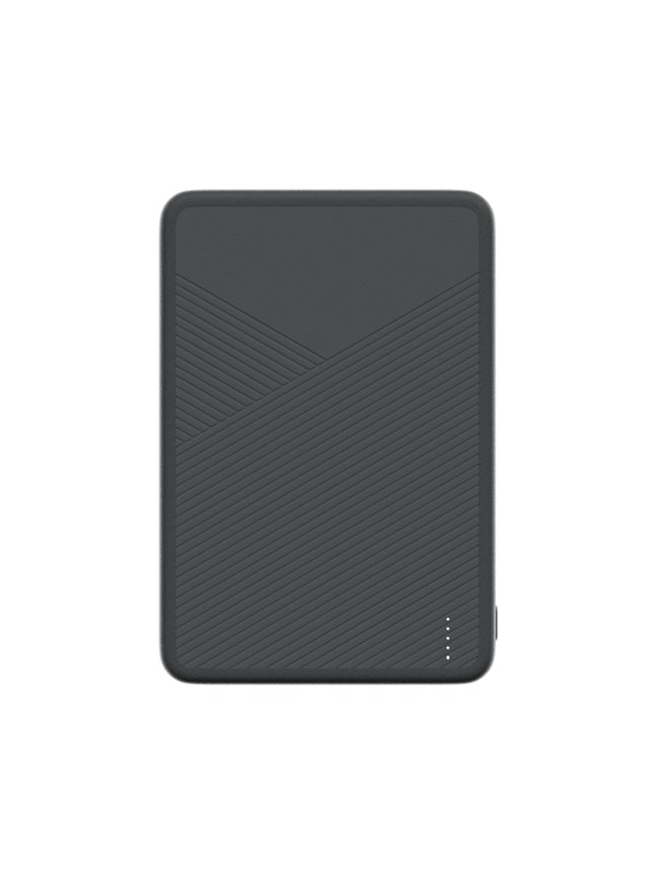Twelve South PowerCapsule Powerbank – Qi2-gecertificeerd magnetisch draadloos opladen tot 15W – Dubbele uitvoer via draadloos en USB-C – Opladen van apparaten tot 30W via geïntegreerde USB-C poort - Zwart