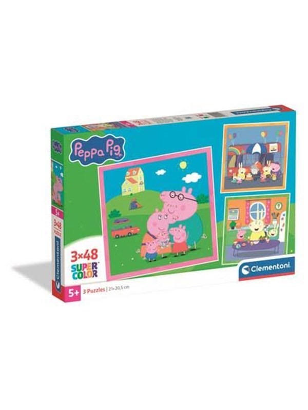 Clementoni Puzzle Peppa Pig 2026 3x48 pieces 2D Puzzels