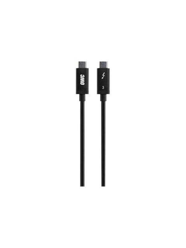 OWC 0.7 Meter Universal Cable and Full Capability for all Thunderbolt 3, Thunderbolt 4, USB-C and USB 4 devices - Black