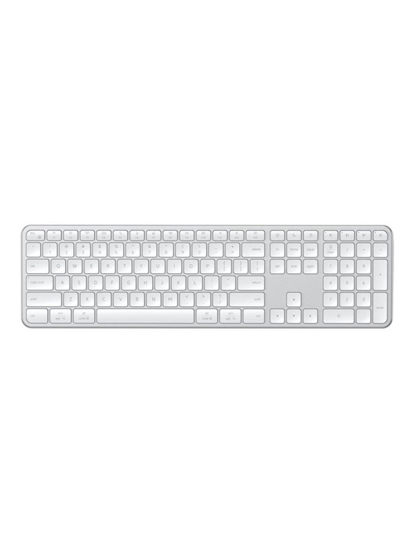 Satechi Slim EX3 - keyboard - multi-connection for efficient typing full size - QWERTY - Nordic - silver Input Device - Toetsenbord - Noords - Zilver