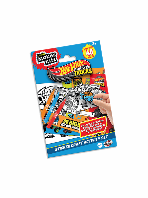 Hot Wheels Monster Trucks Sticker Activity Set