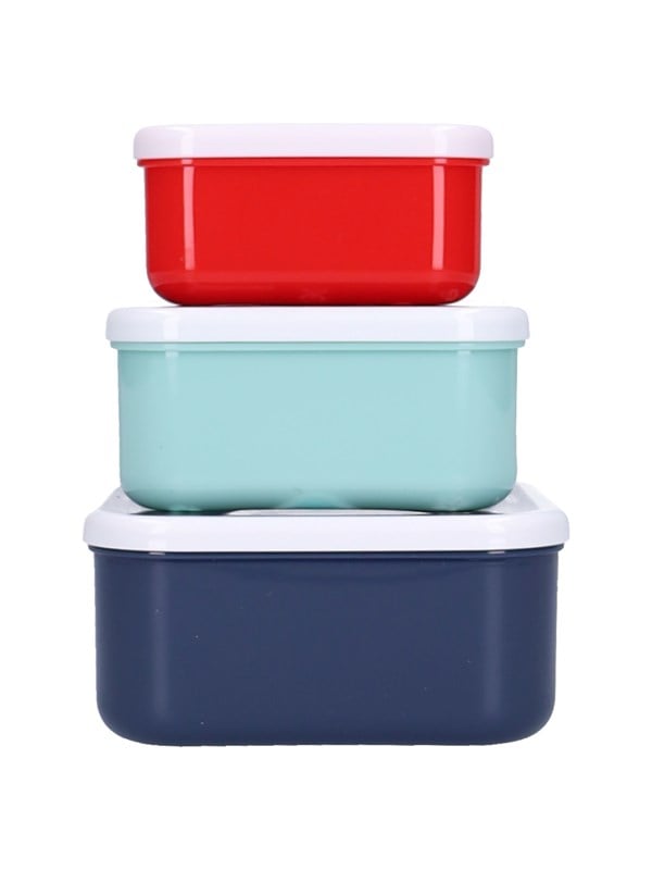 PAW Patrol Fresh Bites Snackbox (3in1) - 6 x 12 x 12 cm - Blauw - Chase, Rubble & Marshall