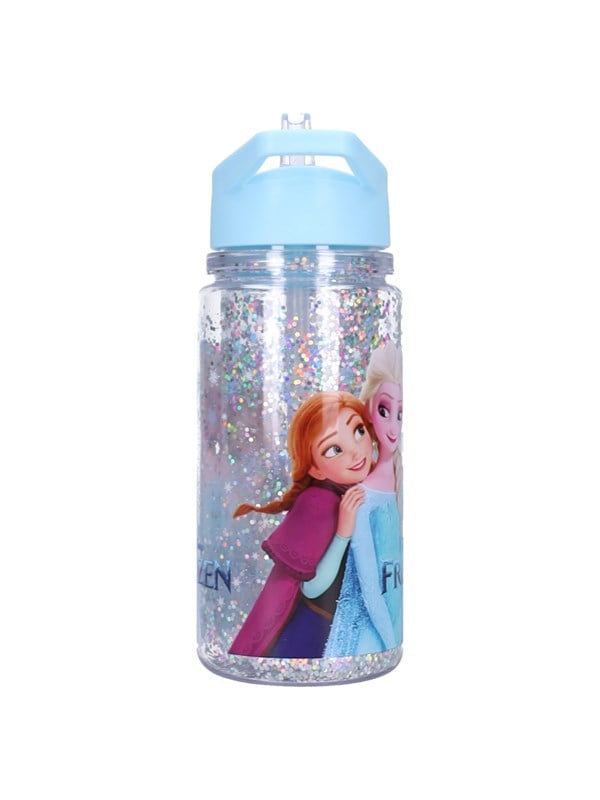 Disney Frozen II Twinkle Thirst Drinkfles - 300ml - Blauw - Glitter - Anna & Elsa