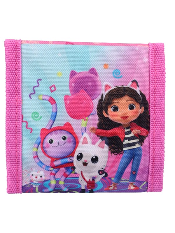 Gabby's Dollhouse The Party Starts Meow Kinder Portemonnee - Roze - Klittenband & Rits