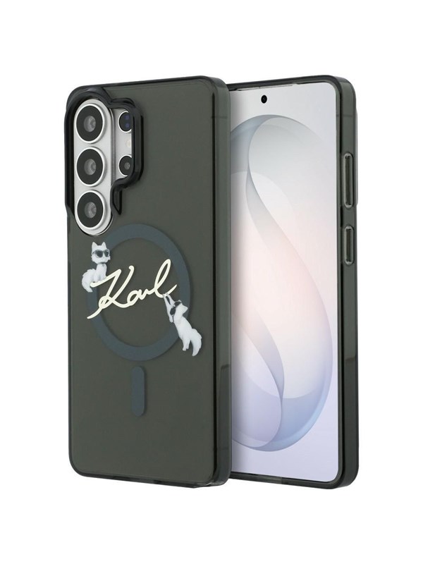 Karl Lagerfeld IML KC Script MagSafe Case for Samsung Galaxy S26 Ultra - Black