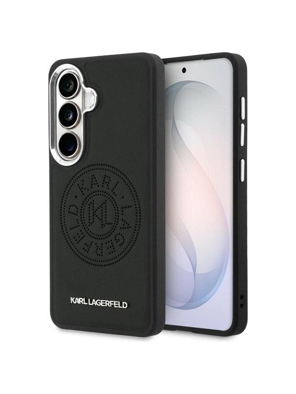 Karl Lagerfeld Perforated KL MagSafe Case for Samsung Galaxy S26 - Black
