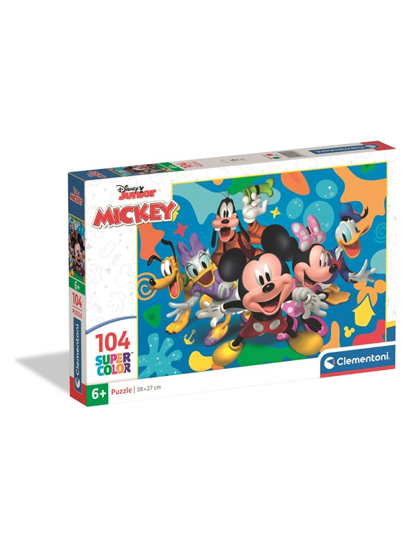 Clementoni - Puzzel - 104 Stukjes - Disney Mickey en Vrienden - Kinderpuzzel - Vanaf 6 jaar